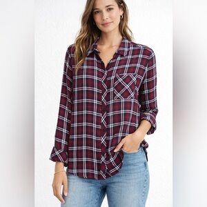 ✨ Rails Hunter Plaid Button-Up Shirt | Women’s Size Small ✨
